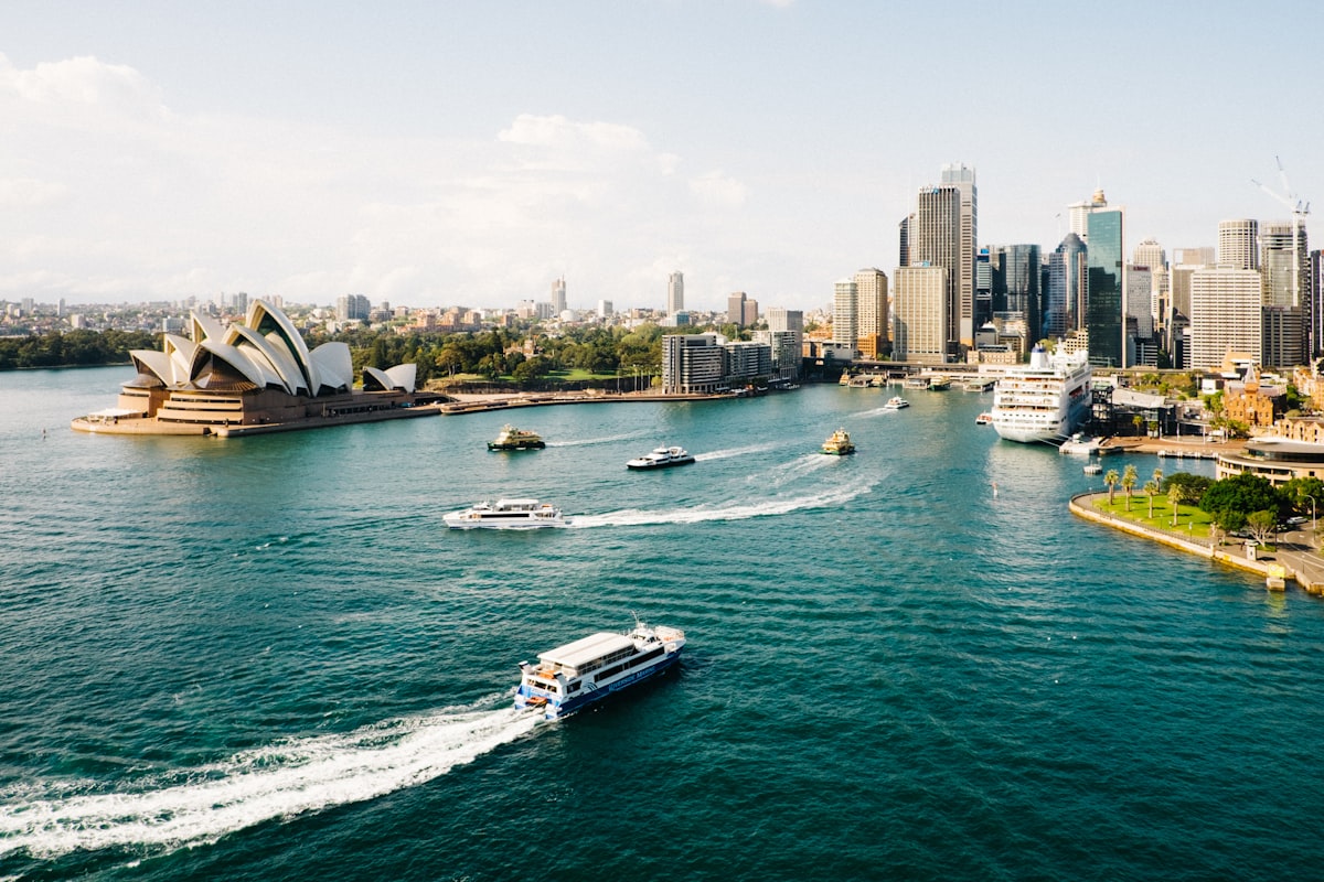 Sydney harbour and Opera House